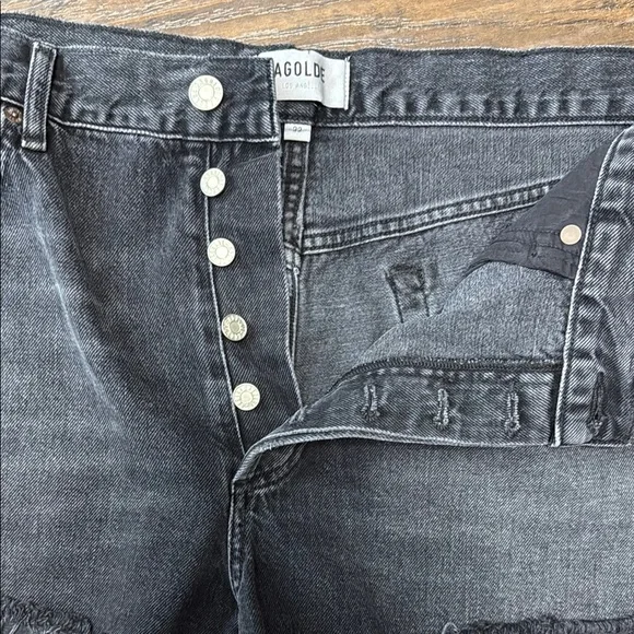Agolde Parker Vintage Cut‎ Off Distressed Jean Shorts - Picture 4 of 8
